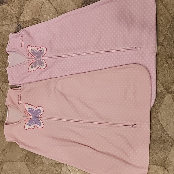 Halo Pink Sleep Sack with Butterfly Print Lot - Picture 1 of 2
